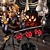 Spooky Halloween Table Decor 3D model small image 2