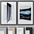 Modern Abstract Photo Frames Set 3D model small image 1