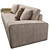 Elegant Pregno Babylon Sofa 3D model small image 4