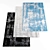 Texture Trio Rugs: 3 Stunning Designs 3D model small image 1