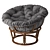 Title: Cozy Papasan Chair: Ultimate Comfort 3D model small image 1