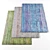 Luxury Carpet Collection: 5 Unique Textures 3D model small image 1