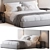 Elegant Modena Bed Design 3D model small image 1