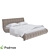 Sleek Nuvola-1 OM Bed: Elegant Modern Style 3D model small image 1