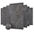 Lucca Anthracite Concrete Tile 3D model small image 1