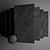 Lucca Anthracite Concrete Tile 3D model small image 3