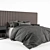 Sleek Modern Bed Design 3D model small image 1