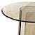 Elegant Poliform Orbit Glass Coffee Table 3D model small image 3