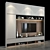 Modern TV Stand Set: Sleek Design & Ample Storage 3D model small image 2