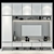 Modern TV Stand Set: Sleek Design & Ample Storage 3D model small image 3