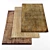 Abstract Collection: 4 Textured Rugs 3D model small image 1