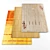 Versatile Rug Collection: 5 Textured Designs 3D model small image 1