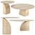 Savoa Side & Coffee Tables: Scandinavian Elegance by Sakari 3D model small image 1