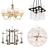 Elegant Crystal Chandelier Set 3D model small image 1