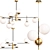 Elegant Maytoni Nostalgia Chandelier Set 3D model small image 1