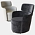 Elegant Swivel Armchair: Claire 3D model small image 2