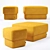 Contemporary Kate Pouf: Simple Elegance for Your Home 3D model small image 5