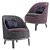 Elegant Belle Armchair: Luxurious Comfort 3D model small image 1