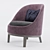 Elegant Belle Armchair: Luxurious Comfort 3D model small image 3
