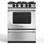 Whirlpool 5 Knob Gas Range 3D model small image 4