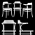 Modern Wood Chair: Thonet 233M 3D model small image 2