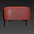 Elegant Hubsch Pouf: Versatile and Stylish 3D model small image 4