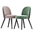 Elegant Round Dining Chair 3D model small image 2