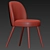 Elegant Round Dining Chair 3D model small image 3