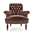 Luxury Tufted Leather Chair 3D model small image 2