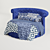 Luxurious Velvet Round Bed - Modern Twin Design 3D model small image 2