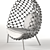 Dragnet Cocoon Lounge Chair 3D model small image 4