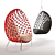 Dragnet Cocoon Lounge Chair 3D model small image 5