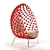 Dragnet Cocoon Lounge Chair 3D model small image 11