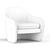 Elegant Pavia Lounge Chair 3D model small image 4