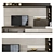 Modern TV Shelf Set5 | Sleek and Stylish Entertainment Solution 3D model small image 1