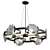 Elegant Venumblack Chandelier 3D model small image 1