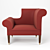 Sleek Napoleon Chair with Elegant Design 3D model small image 2