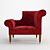 Sleek Napoleon Chair with Elegant Design 3D model small image 4
