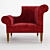 Sleek Napoleon Chair with Elegant Design 3D model small image 7