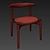 Elegant Elbow Chair Set | Max 2012 & FBX 3D model small image 5