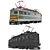 Soviet-built DC Electric Locomotive 3D model small image 3