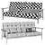 3-Piece Modular Sofa Set 3D model small image 3