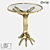 LoftDesigne 60828 Coffee Table: Stylish Metal and Glass 3D model small image 1