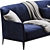 Sophisticated Poliform Gentleman Sofa 3D model small image 2