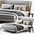 Poliform Gentleman Bed: Stylish Luxury Sleep 3D model small image 4