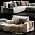 Modern Poliform Westside Sofa 3D model small image 3