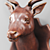 Rustic Wooden Deer Sculpture 3D model small image 3