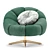 Sleek Swivel Armchair: Scott 3D model small image 4