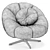 Sleek Swivel Armchair: Scott 3D model small image 5