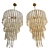 Elegant Gigi L Chandelier: 22.44" dia x 34.65" H 3D model small image 3